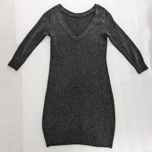 Smart Set dark gray knit tunic women's XS